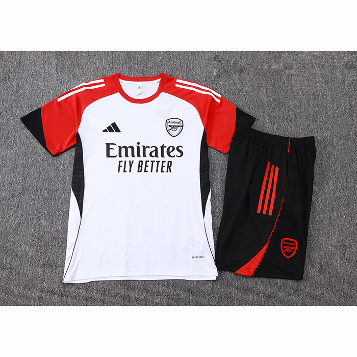 Chandal del Arsenal Manga Corta 25-26 Blanco - Pantalon Corto